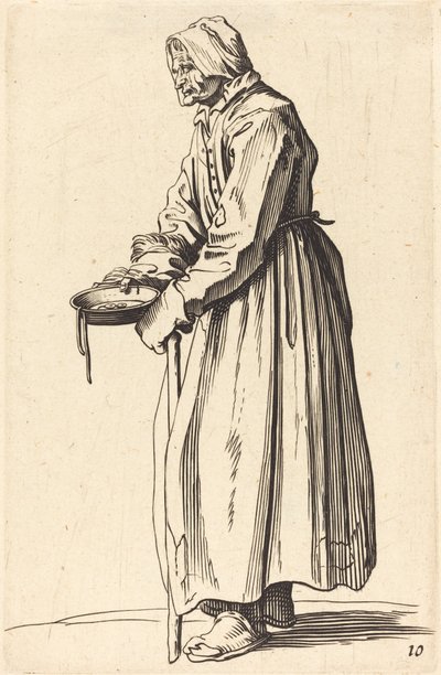 Żebraczka z Pan autorstwa After Jacques Callot