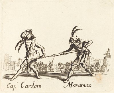 facet. Cardoni i Maramao autorstwa After Jacques Callot