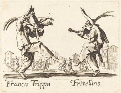 Franca Trippa i Fritellino autorstwa After Jacques Callot