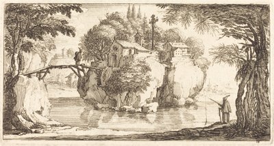 Krajobraz autorstwa After Jacques Callot