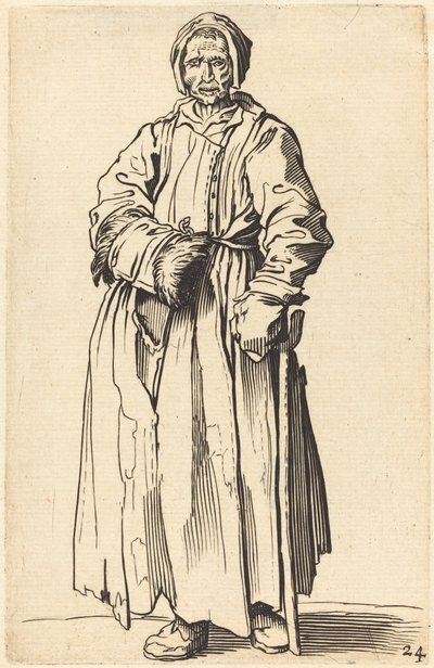 Jednooka kobieta autorstwa After Jacques Callot