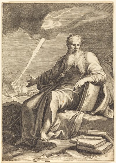 Święty Paweł, siedzący autorstwa After Jacques Callot