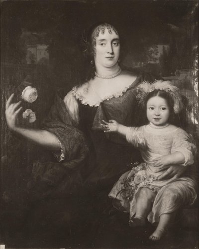 Podwójny portret Marii van Berckel (1631-1796) i jej córki autorstwa After Jan de Baen
