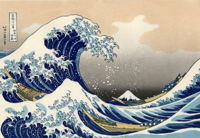 Wielka fala u wybrzeży Kanagawy autorstwa After Katsushika Hokusai