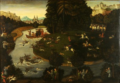 Polowanie na jelenie autorstwa after Lucas Cranach the Elder