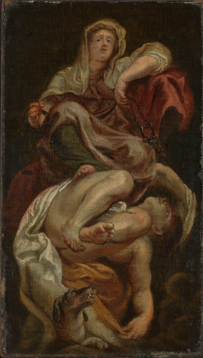 Umiarkowanie triumfuje nad nieumiarkowaniem autorstwa after Peter Paul Rubens