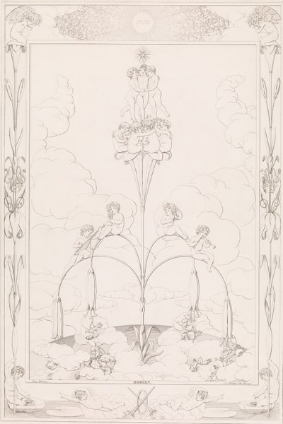 Poranek, z cyklu Pory dnia, 1807. autorstwa After Philipp Otto Runge