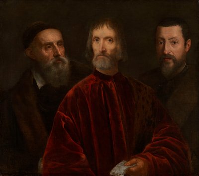 Tycjan i jego przyjaciele autorstwa after Titian