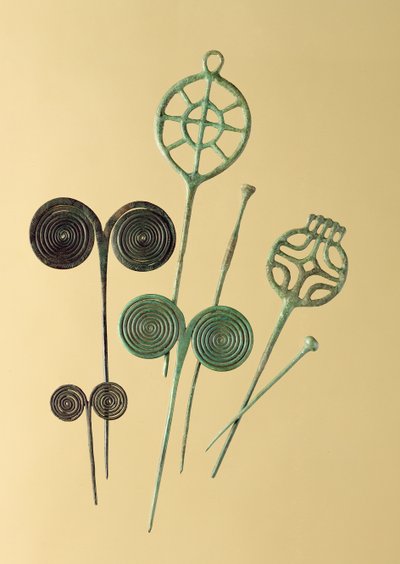 Igły z Ober- i Unterbinbach, Haina, Grossenlueder i Liebenau (brąz) autorstwa Age Bronze