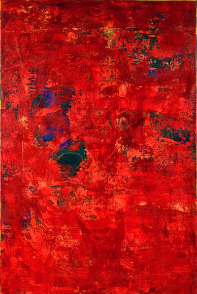 E.T In Red, 2019 (olej na płótnie) autorstwa Agnes Girardon