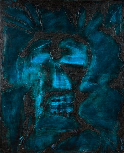 Henri, 2014 (technika mieszana, olej na płótnie) autorstwa Agnes Girardon