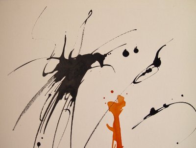 Bez tytułu 17, 2016 (atrament na papierze) autorstwa Agnes Girardon