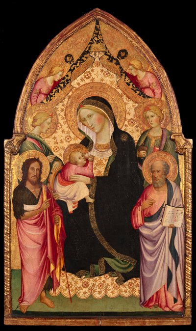 Madonna Pokory ze świętymi i aniołami autorstwa Agnolo (circle of) Gaddi