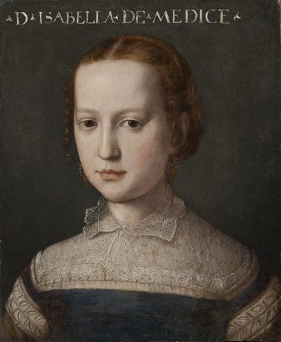 Izabela Medycejska, ok.1555 autorstwa Agnolo Bronzino