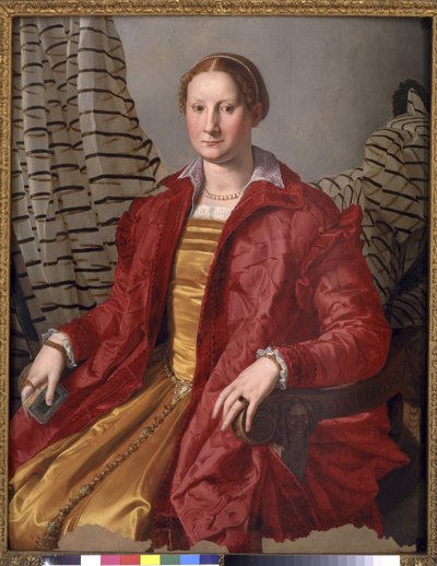 Portret damy, ok. 1550-55 autorstwa Agnolo Bronzino