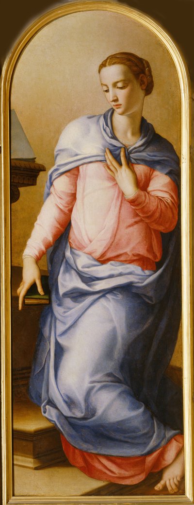 Zwiastowanie Dziewicy, 1540-1545 autorstwa Agnolo Bronzino