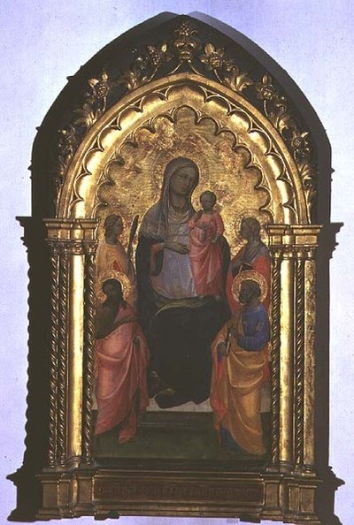 Madonna Pokory (tempera na panelu) autorstwa Agnolo Gaddi