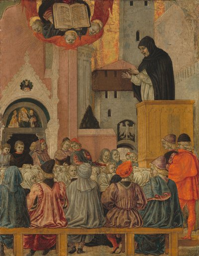 Głoszenie dominikańskie, ok. 1470 ( tempera na desce topoli) autorstwa Agnolo degli Erri
