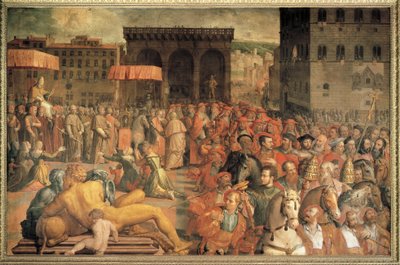 Włochy, Florencja, Papież Leon X (Giovanni de Medici) wraca do Florencji po wyborze autorstwa Agnolo Bronzino