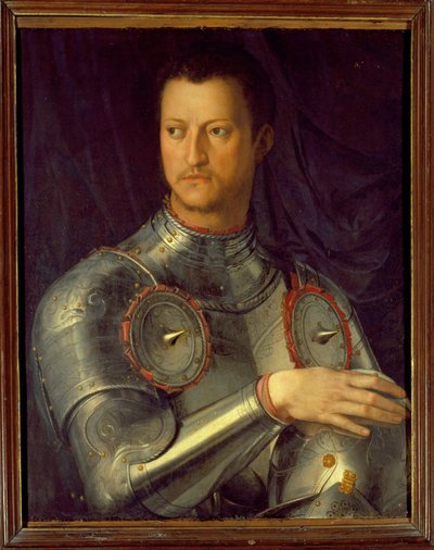Portret Kosmy I (1519-74) Medyceuszy autorstwa Agnolo Bronzino