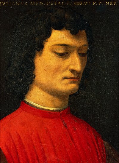 Portret Giuliano de Medici, Agnolo Bronzino, obraz autorstwa Agnolo Bronzino