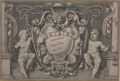 Herb kardynała Filippo Sega autorstwa Agostino Carracci