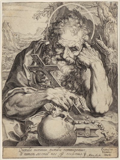 Święty Hieronim autorstwa Agostino Carracci