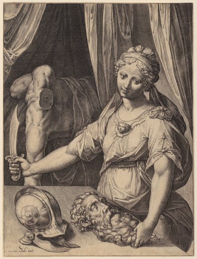 Judyta z głową Holofernesa autorstwa Agostino Carracci
