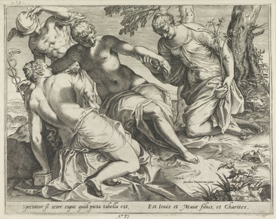 Merkury i Łaski autorstwa Agostino Carracci
