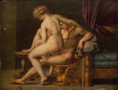 Nagość z mężczyzną i kobietą autorstwa Agostino Carracci