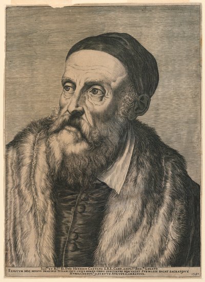 Portret Tycjana autorstwa Agostino Carracci