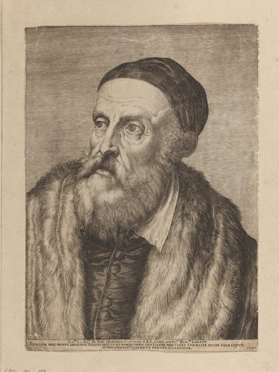 Portret malarza Tycjana autorstwa Agostino Carracci