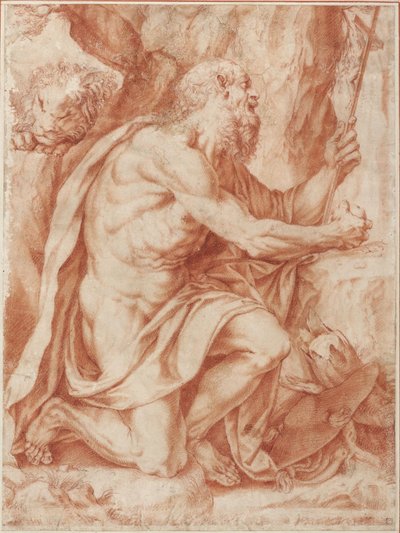 Święty Hieronim autorstwa Agostino Carracci