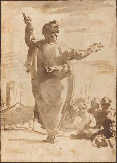 Głoszenie św. Pawła autorstwa Agostino Carracci