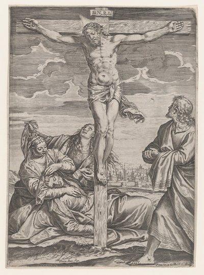 Ukrzyżowanie, 1582. autorstwa Agostino Carracci