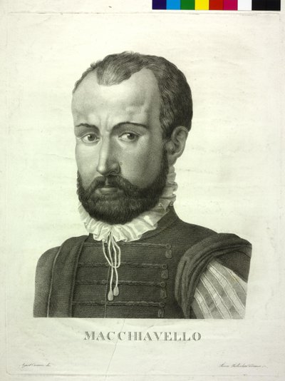 Niccolo Machiavelli autorstwa Agostino Comerio