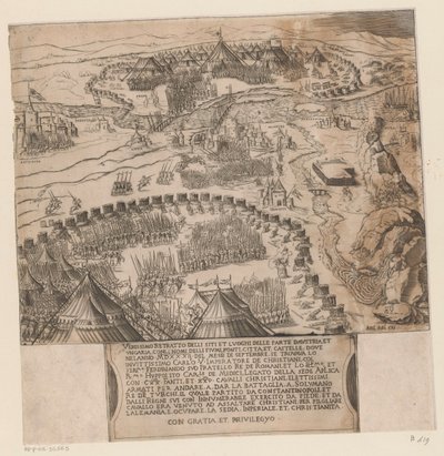 Oblężenie Wiednia przez Turków autorstwa Agostino Veneziano