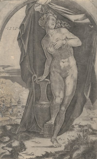 Kleopatra, dat. 1515. autorstwa Agostino Veneziano