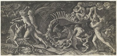 Het karkas Stregozzo autorstwa Agostino Veneziano