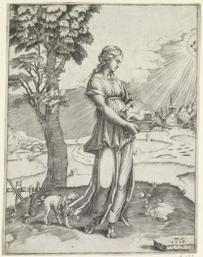Sibille van Cumae autorstwa Agostino Veneziano