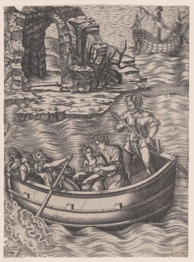 Kora, ca. 1514-36. autorstwa Agostino Veneziano