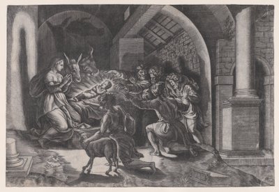 Narodzenia Pańskiego z 1531 roku. autorstwa Agostino Veneziano
