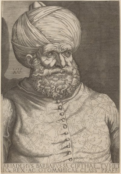 Barbarossa, Khair-ed-Din autorstwa Agostino dei Musi