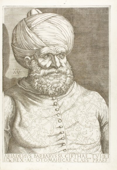 Portret Barbarossy autorstwa Agostino dei Musi