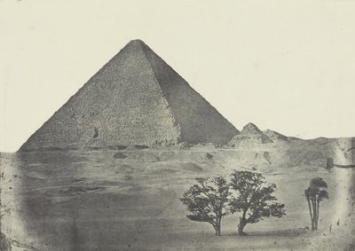 Piramida Cheopsa, Środkowy Egipt, 184951, wydrukowany w 1852 roku. autorstwa Aimé Rochas
