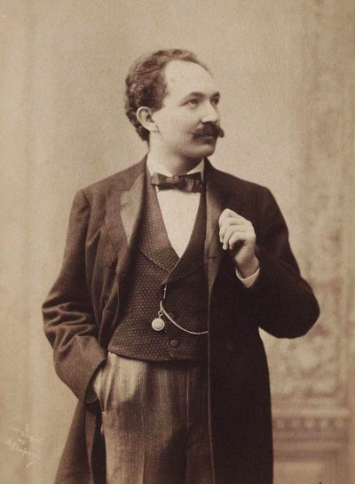 Portret pianisty i kompozytora Leopolda Godowskiego 1870-1938 , c. 1895. autorstwa Aime Dupont