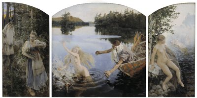 Aino Myth, Tryptyk autorstwa Akseli Gallen-Kallela