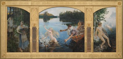 Mit o Aino, tryptyk autorstwa Akseli Gallen-Kallela
