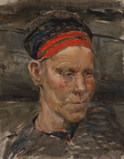 Portret karelskiej kobiety autorstwa Akseli Gallen-Kallela