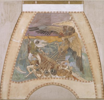 Obrona Sampo, c. 1900 autorstwa Akseli Gallen Kallela
